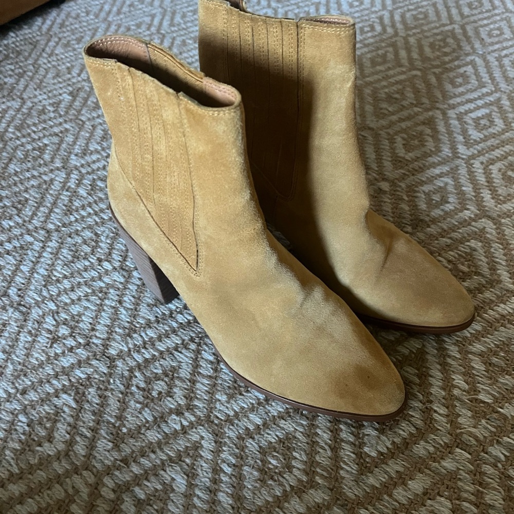 Rag and Bone Tan Suede Ankle Boots